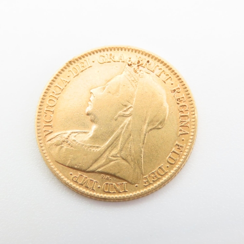 223 - Half Gold Sovereign Dated 1896