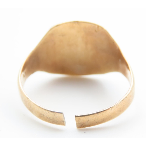 233 - Panel Ring 9 Carat Yellow Gold Size T