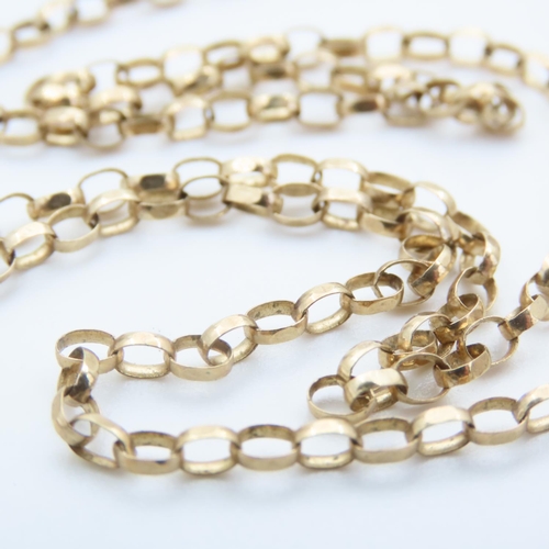 237 - 9 Carat Yellow Gold Necklace Interlinking Form 52cm Long