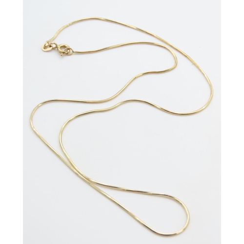 239 - Ladies Articulated Form 9 Carat Yellow Gold Necklace 40cm Long