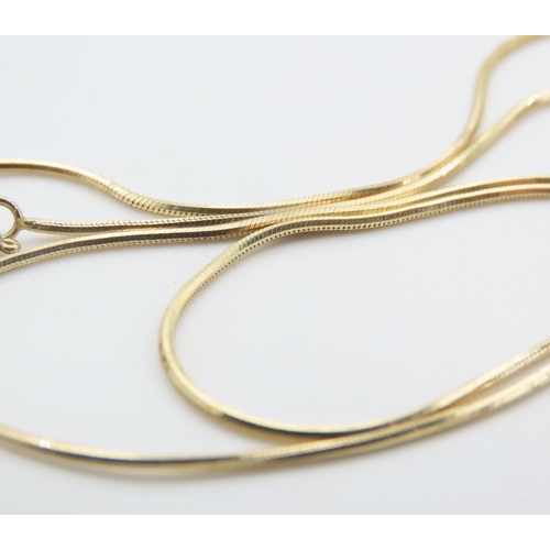 239 - Ladies Articulated Form 9 Carat Yellow Gold Necklace 40cm Long