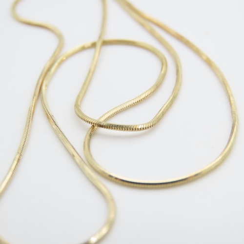 239 - Ladies Articulated Form 9 Carat Yellow Gold Necklace 40cm Long
