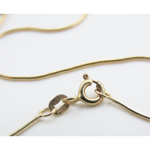 239 - Ladies Articulated Form 9 Carat Yellow Gold Necklace 40cm Long