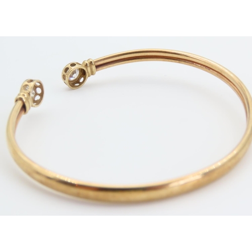 67 - 9 Carat Yellow Gold Ladies Bangle Inner Width 6cm