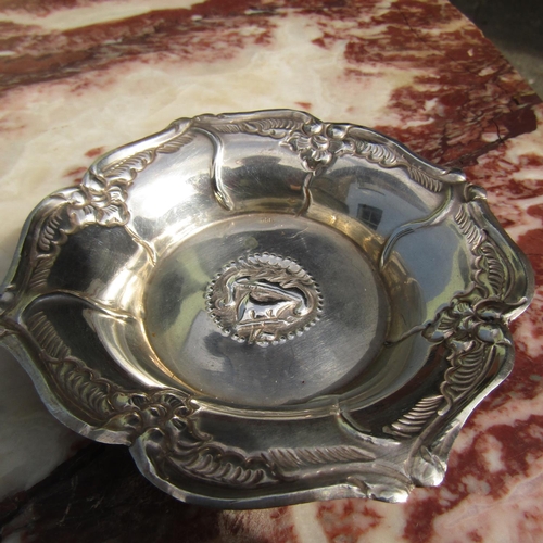 857 - Silver Table Dish Shaped Form