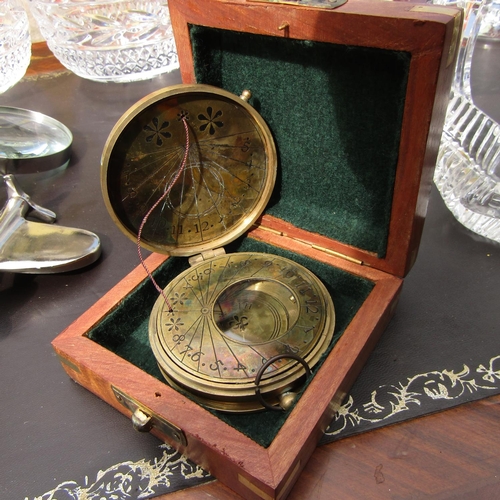 861 - Compass Contained within Hardwood Case Inscribed Dollond of London