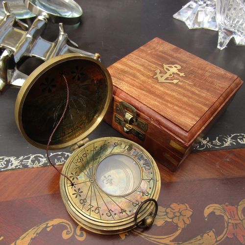 861 - Compass Contained within Hardwood Case Inscribed Dollond of London