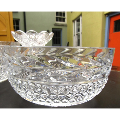 864 - Pair of Irish Cut Crystal Bowls