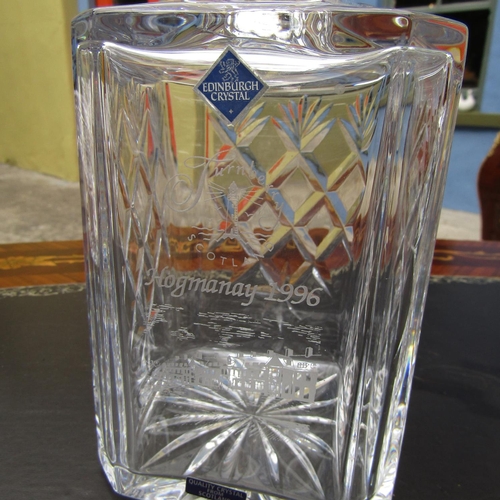 865 - Irish Cut Crystal Decanter with Original Stopper