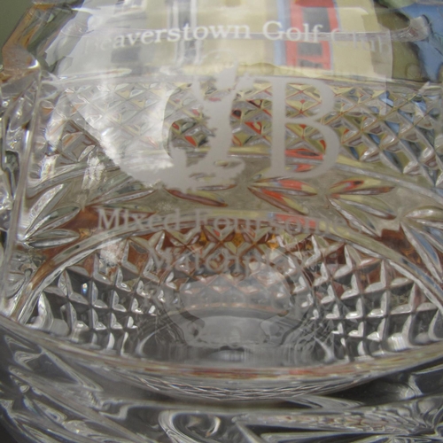 865 - Irish Cut Crystal Decanter with Original Stopper