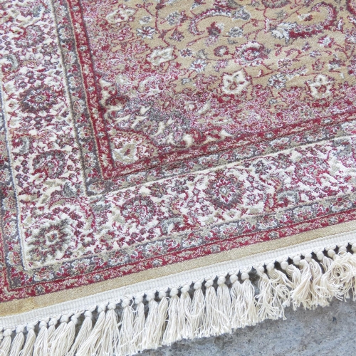 895 - Burgundy Ground Rug Approximately 5ft Long