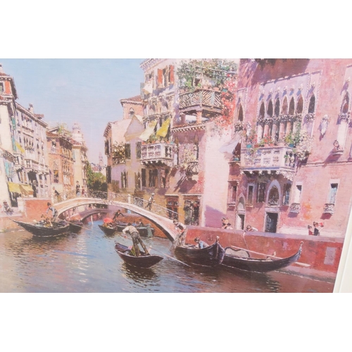 897 - Modern Print Venice Gilt Framed Approximately 16 Inches High x 30 Inches Wide