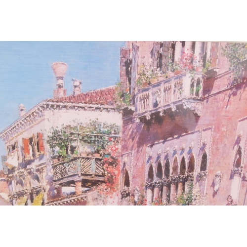 897 - Modern Print Venice Gilt Framed Approximately 16 Inches High x 30 Inches Wide