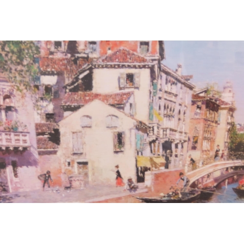 897 - Modern Print Venice Gilt Framed Approximately 16 Inches High x 30 Inches Wide