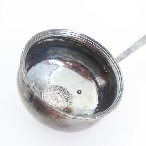 90 - Georgian Silver Ladle with Turned Handle 60cm Long