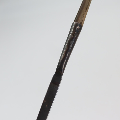 90 - Georgian Silver Ladle with Turned Handle 60cm Long