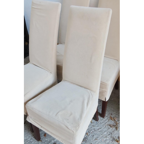 905 - Set of Four Modern Tall Back Dining Chairs