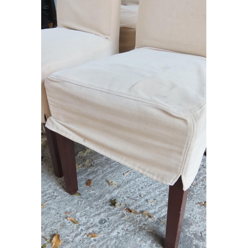 905 - Set of Four Modern Tall Back Dining Chairs