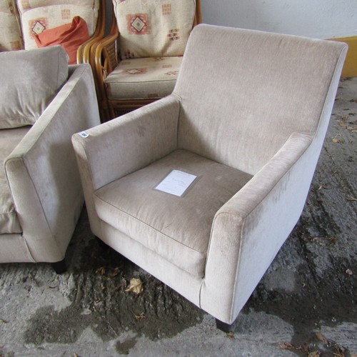 890 - Meridiani Designer Upholstered Three Piece Suite Comprising Large Settee 7ft Wide Approximately with... 