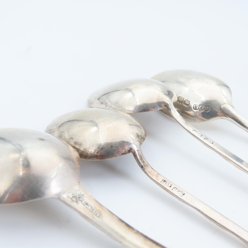 550 - Four Silver Teaspoons Including Pair of Hong Kong Silver Examples