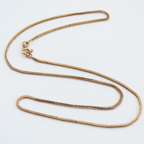 76 - 9 Carat Yellow Gold Ladies Necklace 42cm Long