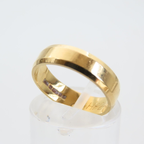 93 - 18 Carat Yellow Gold Ring Size L and a Half