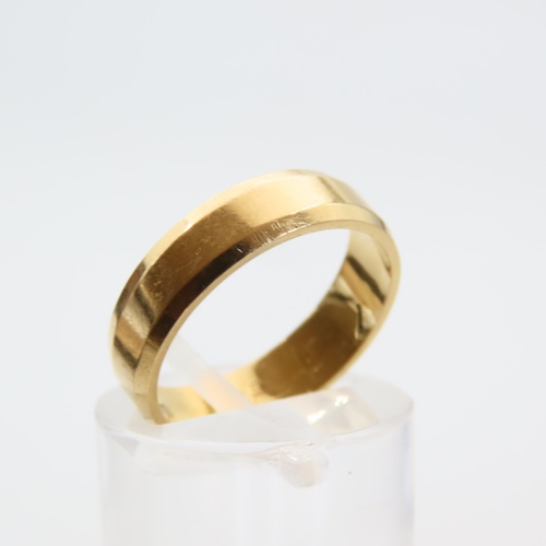 93 - 18 Carat Yellow Gold Ring Size L and a Half