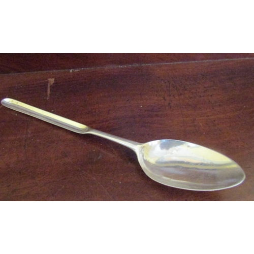 542 - Antique Silver Marrow Spoon and Scoop Approximately 8 Inches Long