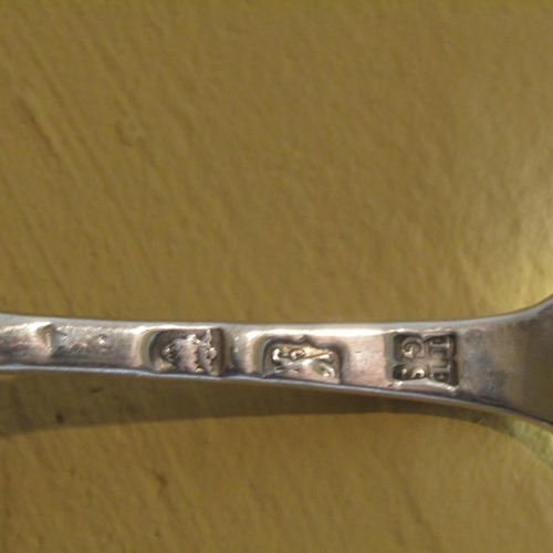 542 - Antique Silver Marrow Spoon and Scoop Approximately 8 Inches Long