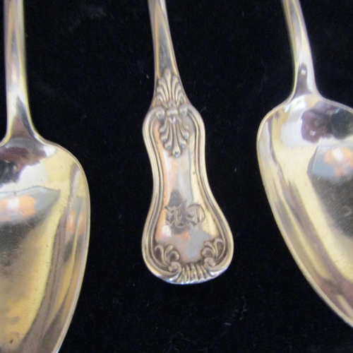 544 - Set of Six Teaspoons Generous Form Attractively Detailed Contained within Original Presentation Case