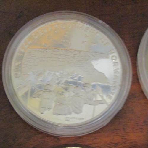 545 - Four Silver Coins Encapsulated Mint Condition