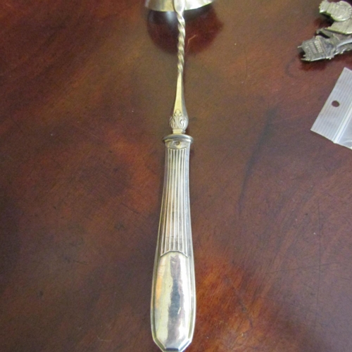 547 - Silver Handled Toddy Spoon Twist Form Detailing Approximately 9 Inches Long