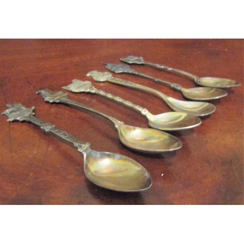 555 - Six Silver Teaspoons Each Approximately 5 Inches Long