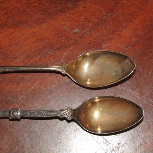 555 - Six Silver Teaspoons Each Approximately 5 Inches Long