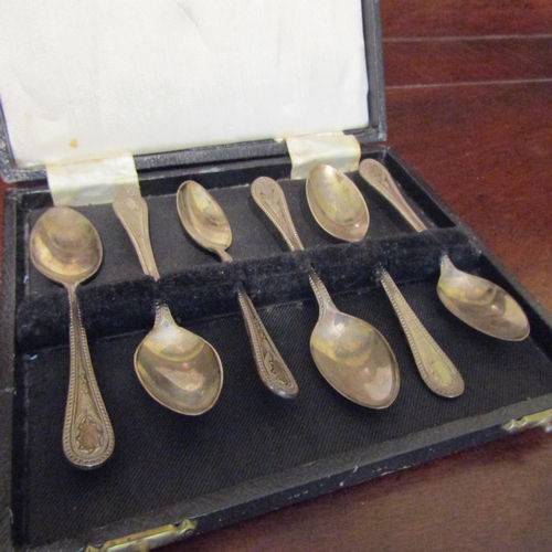 561 - Set of Six Silver Teaspoons Contained within Original Presentation Box