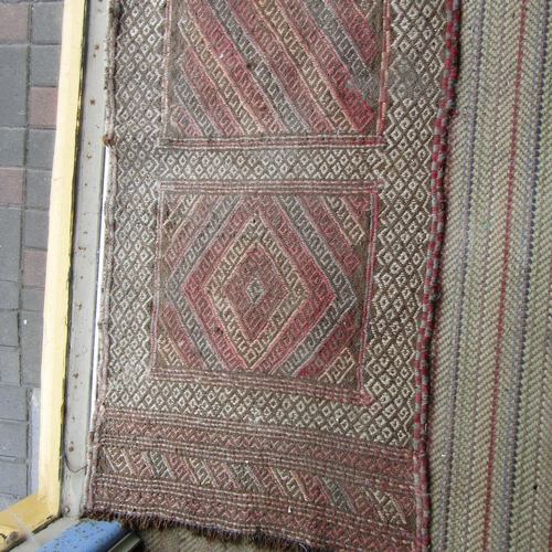 80 - Old Persian Rug Approximately 5ft Long x 20 Inches Wide