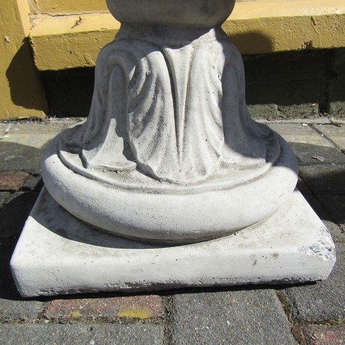 585 - Pair of Composite Stone Garden Urns Each Approximately 30 Inches High