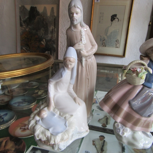 598 - Lladro and Two Nao Fine Porcelain Figures Three in Lot