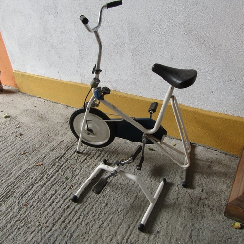 614 - Kettler West German Vintage Exercise Bike and Floor Exerciser Good Condition Lightly Used