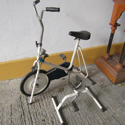 614 - Kettler West German Vintage Exercise Bike and Floor Exerciser Good Condition Lightly Used