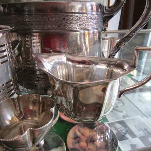 613 - Collection of Silver Plate Including Tea Pot and Batchelor's Milk Jug Quantity as Photographed