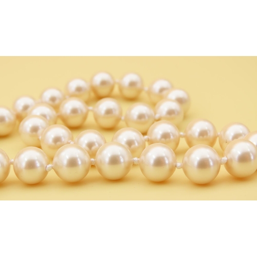 425 - Monet Pearl Necklace Single Strand 60cm Long