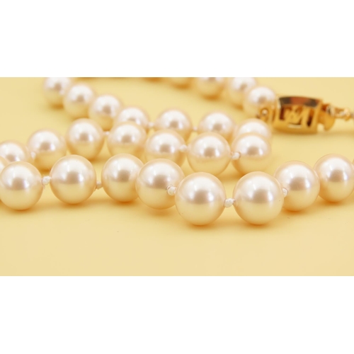 425 - Monet Pearl Necklace Single Strand 60cm Long