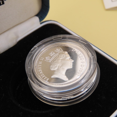 439 - 1989 Silver Proof One Pound Coin Contained within Original Presentation Case Encapsulated Mint