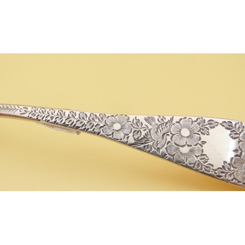 446 - Silver Sugar Caster Spoon 17cm Long