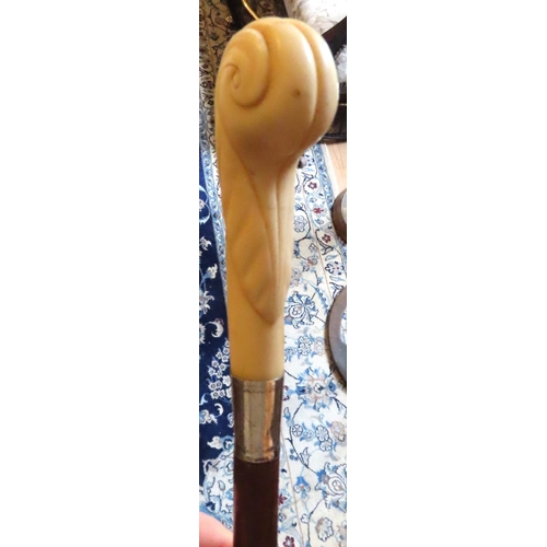 100E - Carved Handle Walking Stick Full Size