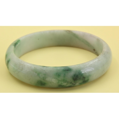 1047 - Jade Bangle Inner Width 5cm