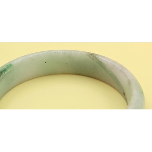 1047 - Jade Bangle Inner Width 5cm