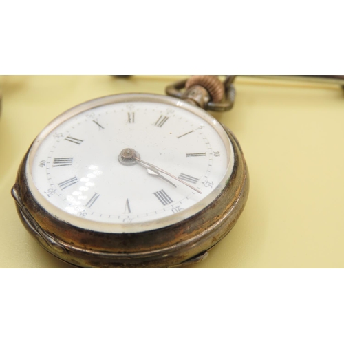 1048 - Two Silver Cased Pocket Watches with Keys