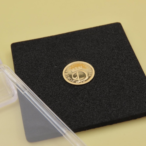 1051 - 14 Carat Yellow Gold Princess Diana Commemorative Coin Encapsulated Dated 1997